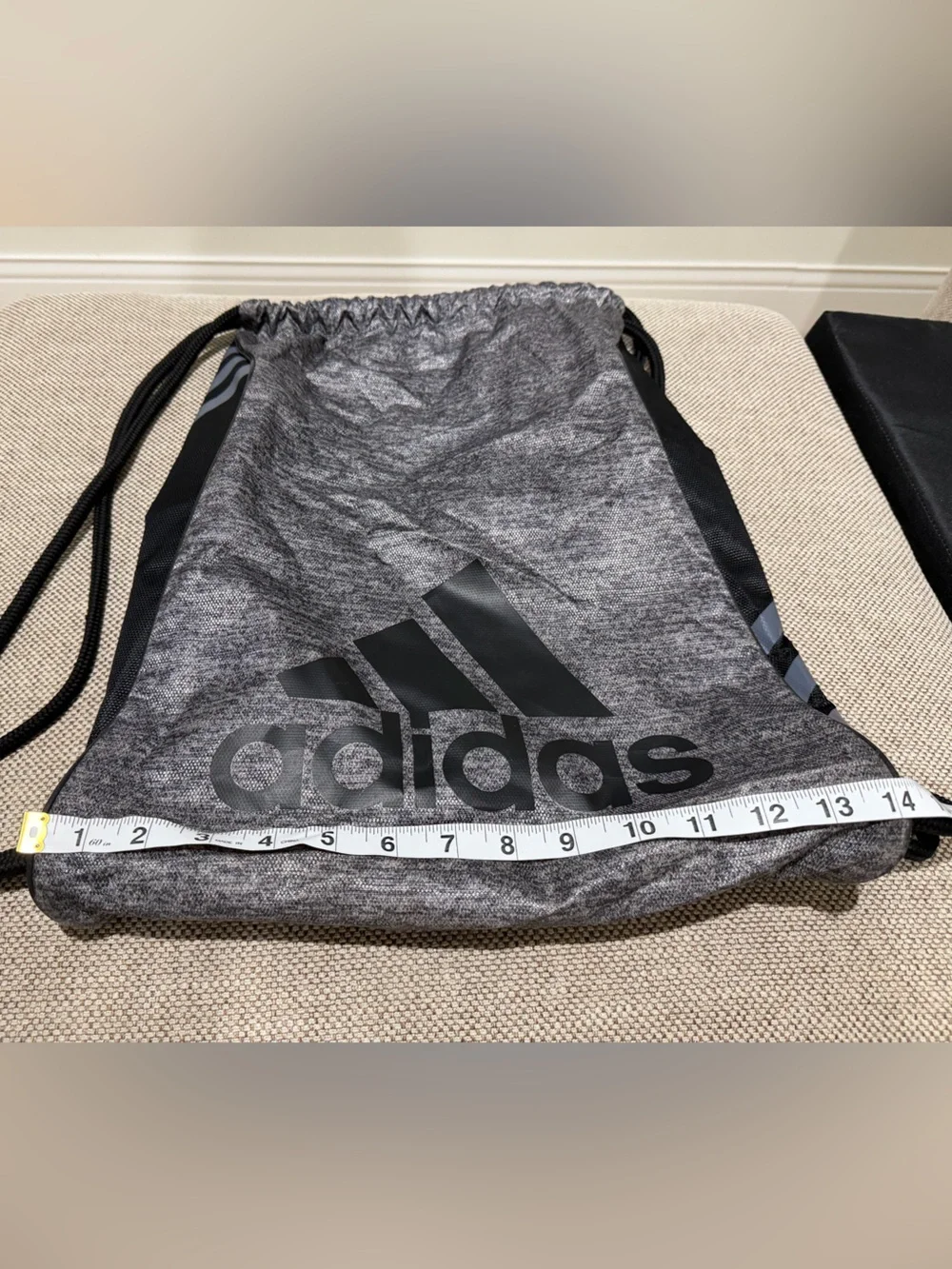 adidas Alliance II Drawstring Sackpack Gym Bag Gray/Black